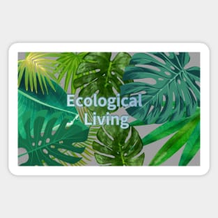 Eco-local living,palm tree,summer,summertime,summer season Sticker